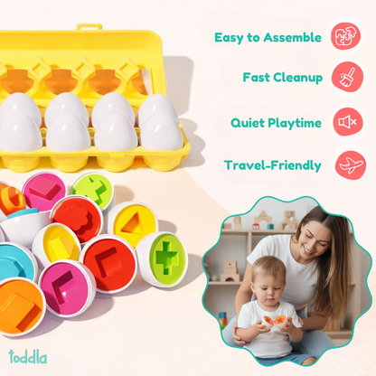 PequeNido™ Huevos Geométricos Montessori