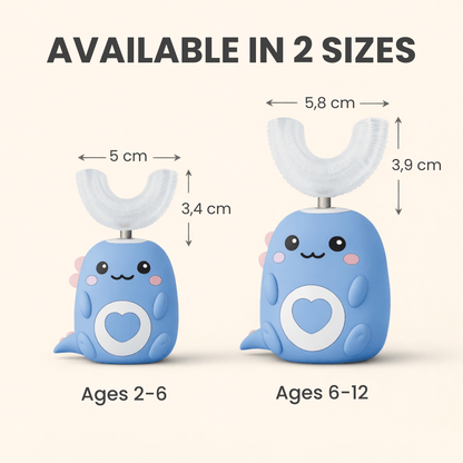 PequeNido™ Cepillo de dientes ultrasónico en forma de U de 360°