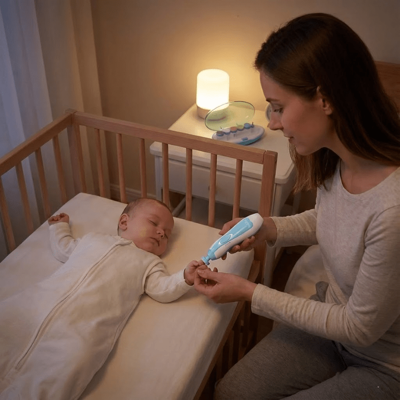 PequeNido™ Cortaúñas para bebé – Cuidado de uñas suave, seguro y sin esfuerzo para tu pequeño