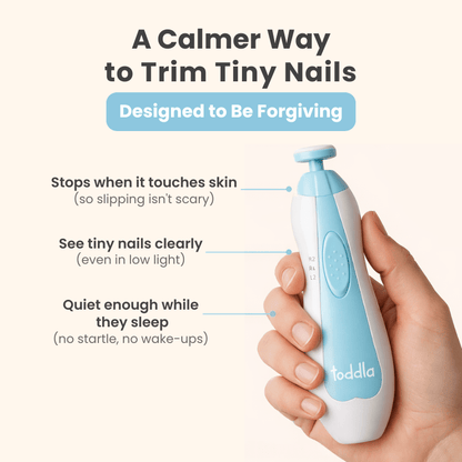 PequeNido™ Cortaúñas para bebé – Cuidado de uñas suave, seguro y sin esfuerzo para tu pequeño