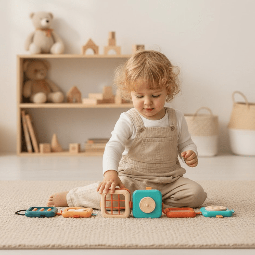 PequeNido™ Cubo Montessori 7 en 1 - Aprendizaje práctico para mentes creativas