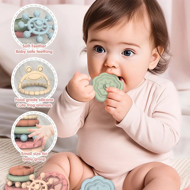 PequeNido™ Juguete de dentición apilable Montessori
