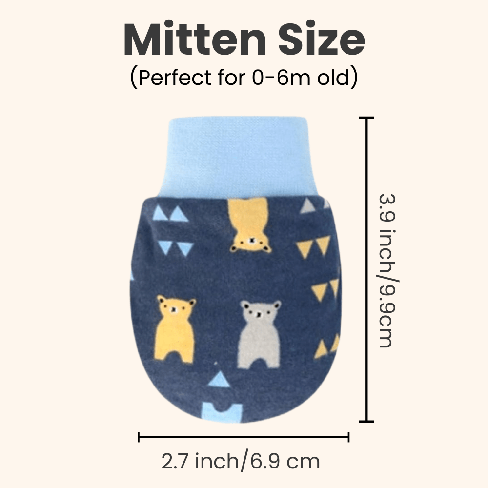 PequeNido™ Mitones para bebé sin arañazos – Paquete de 6 para protección suave y segura de las uñas