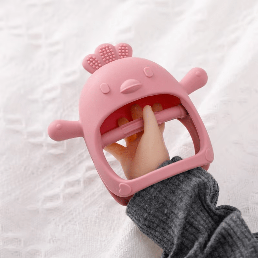 PequeNido™ Mordedor de silicona suave para bebé – masticación segura y suave para bebés