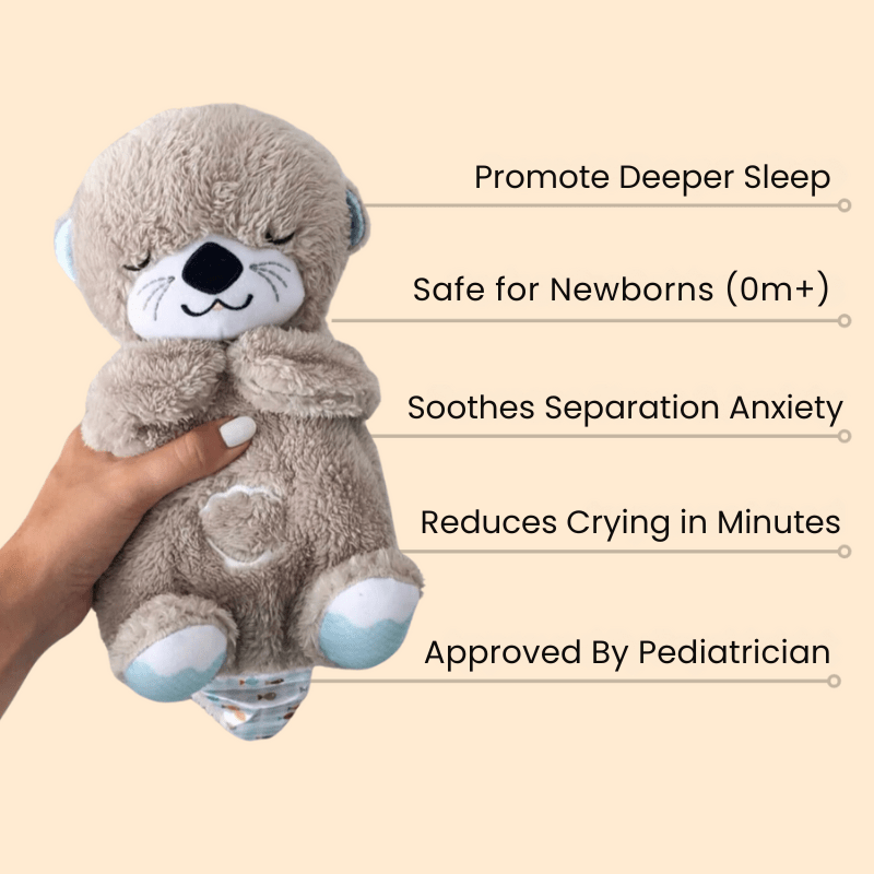 PequeNido™ Peluche de nutria calmante – Compañero de abrazos suave y reconfortante