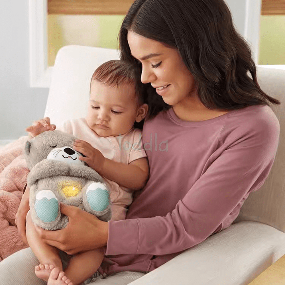PequeNido™ Peluche de nutria calmante – Compañero de abrazos suave y reconfortante