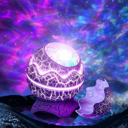 PequeNido™ Proyector de galaxia en forma de huevo de dinosaurio