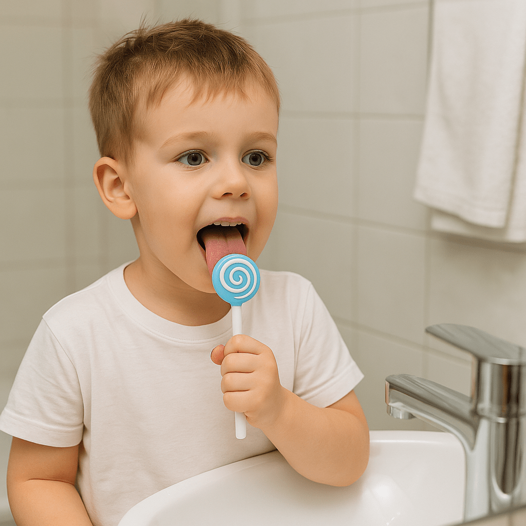 PequeNido™ Raspador de lengua para niños