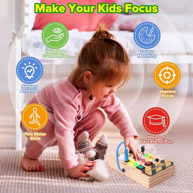 PequeNido™ Tablero Montessori de interruptores
