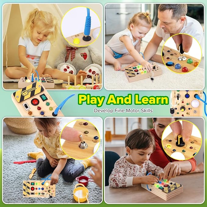 PequeNido™ Tablero Montessori de interruptores