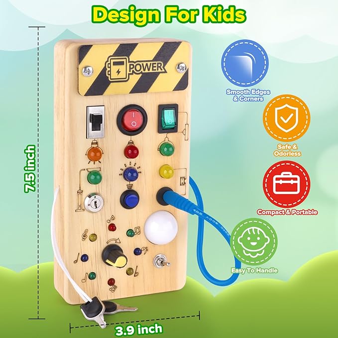 PequeNido™ Tablero Montessori de interruptores