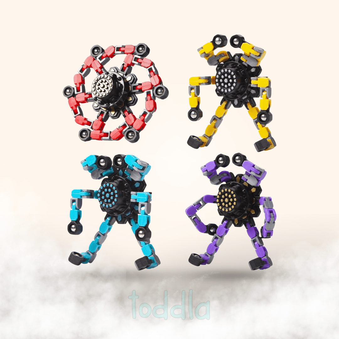 PequeNido™ Transformer Spinners Antiestrés (4 piezas)